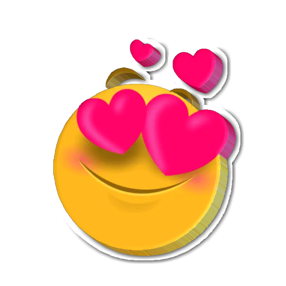 Cute love emoji png