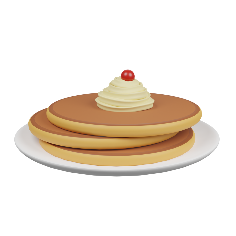Pancake 3D Illustration png
