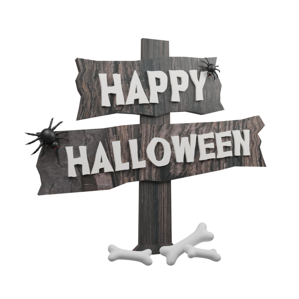 Happy Halloween 3D Illustration png