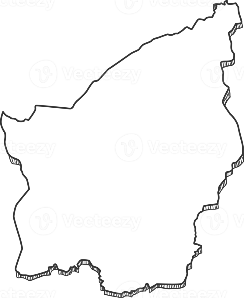 Hand Drawn of San Marino 3D Map png