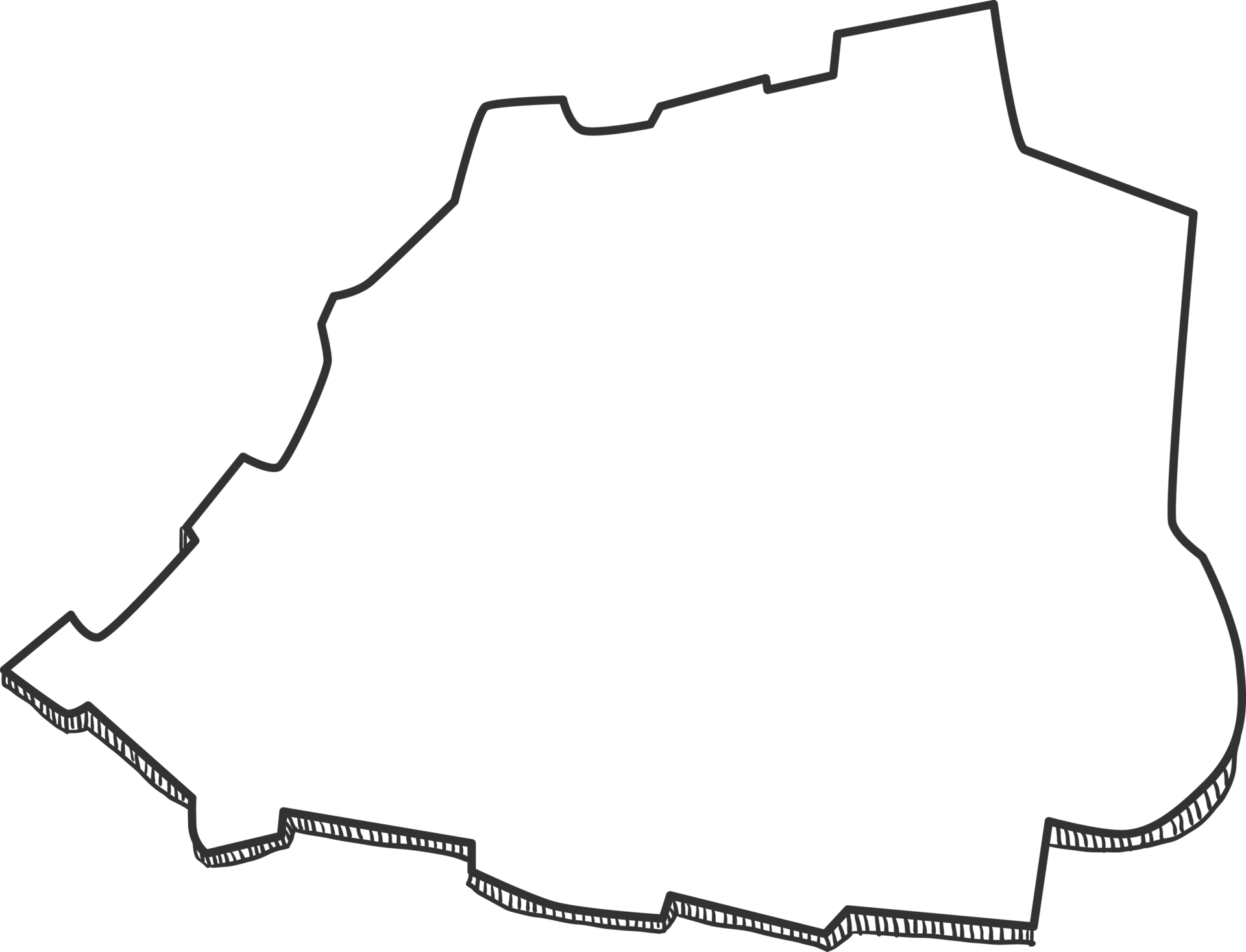 dibujado a mano del mapa 3d de - Hand Drawn Of Vatican City 3d Map Png 