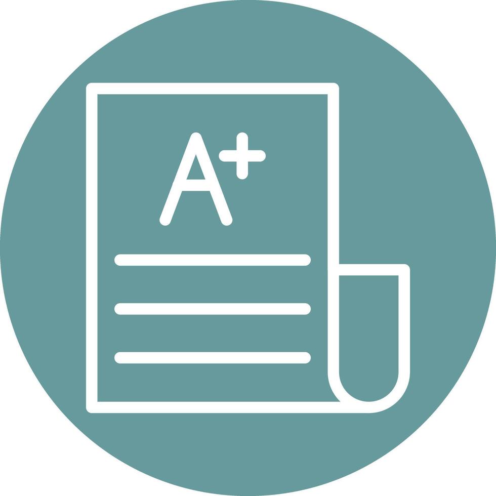 Exam Result Icon Style vector