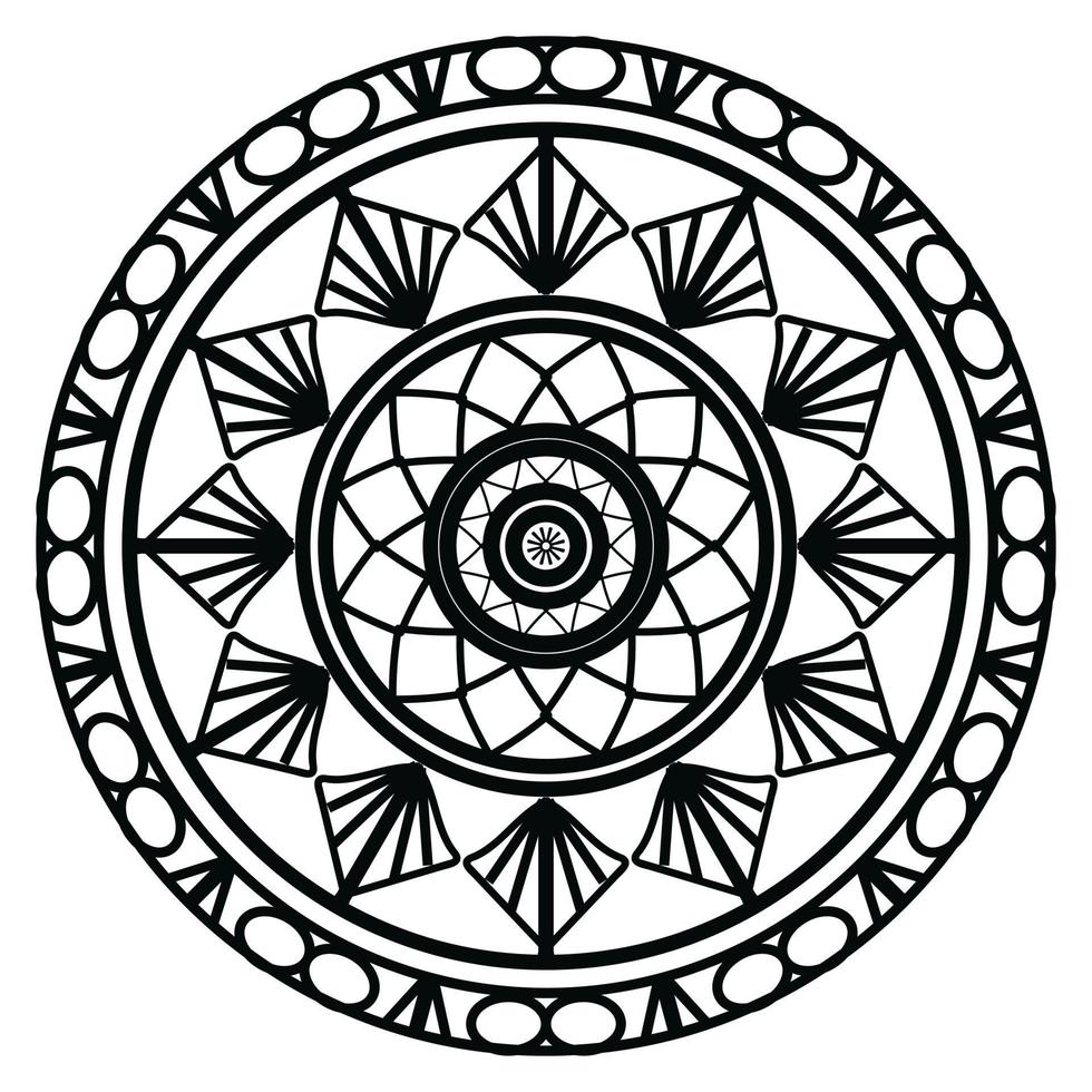 Black mandala, luxury ornamental mandala design background,mandala design,Mandala pattern Coloring book Art wallpaper design, tile pattern, greeting card,Black and White mandala vector