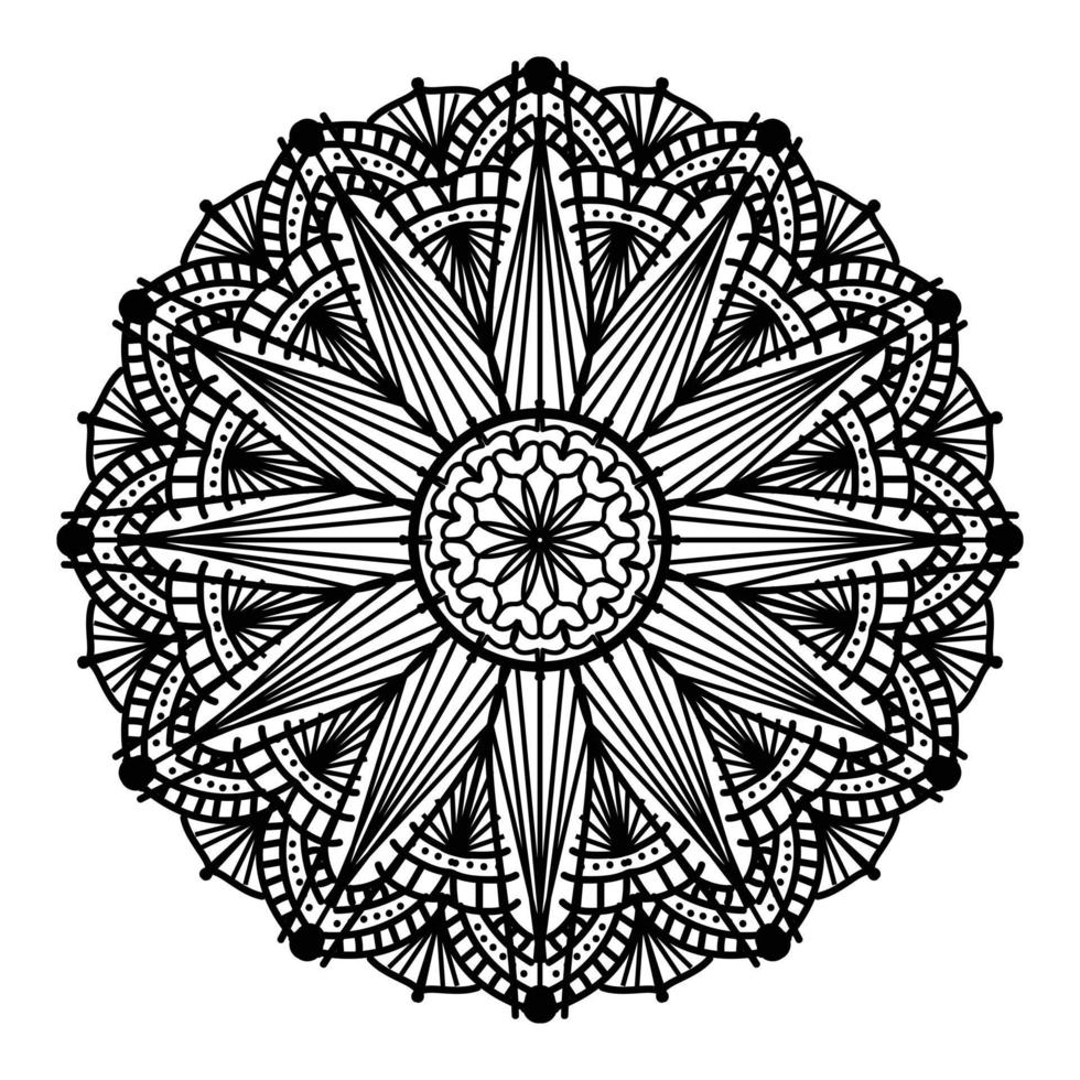Black mandala, luxury ornamental mandala design background,mandala design,Mandala pattern Coloring book Art wallpaper design, tile pattern, greeting card,Black and White mandala vector