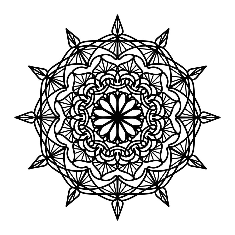 Black mandala, luxury ornamental mandala design background,mandala design,Mandala pattern Coloring book Art wallpaper design, tile pattern, greeting card,Black and White mandala vector
