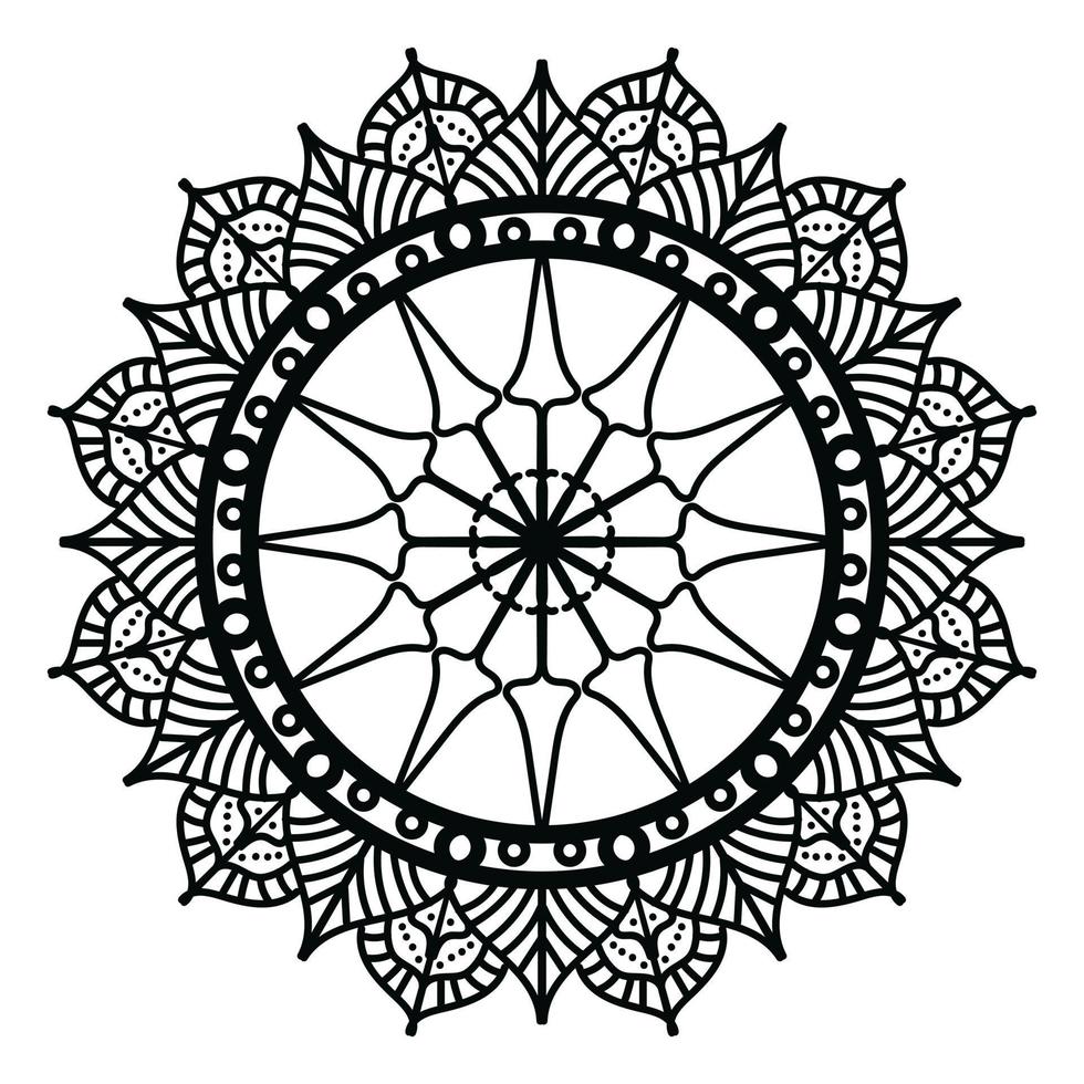 Black mandala, luxury ornamental mandala design background,mandala design,Mandala pattern Coloring book Art wallpaper design, tile pattern, greeting card,Black and White mandala vector