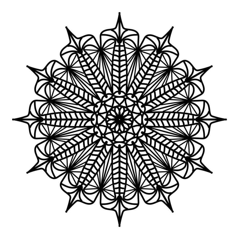 Black mandala, luxury ornamental mandala design background,mandala design,Mandala pattern Coloring book Art wallpaper design, tile pattern, greeting card,Black and White mandala vector