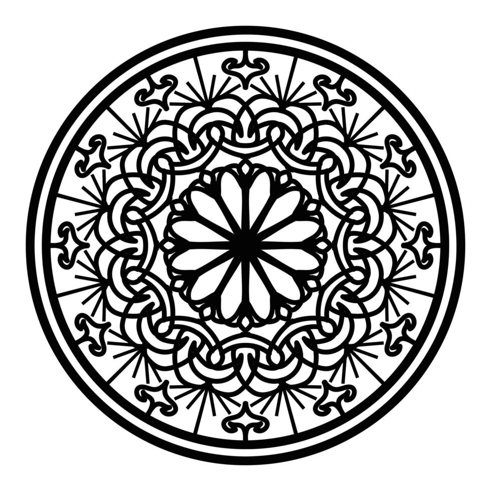 Black mandala, luxury ornamental mandala design background,mandala design,Mandala pattern Coloring book Art wallpaper design, tile pattern, greeting card,Black and White mandala vector