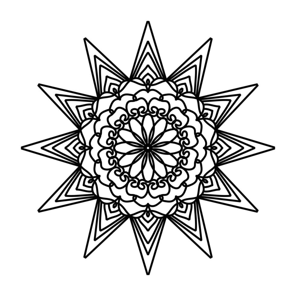 Black mandala, luxury ornamental mandala design background,mandala design,Mandala pattern Coloring book Art wallpaper design, tile pattern, greeting card,Black and White mandala vector