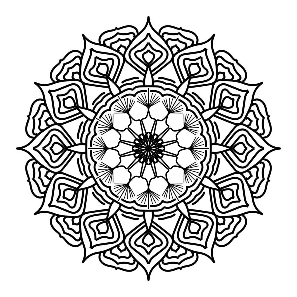 Black mandala, luxury ornamental mandala design background,mandala design,Mandala pattern Coloring book Art wallpaper design, tile pattern, greeting card,Black and White mandala vector