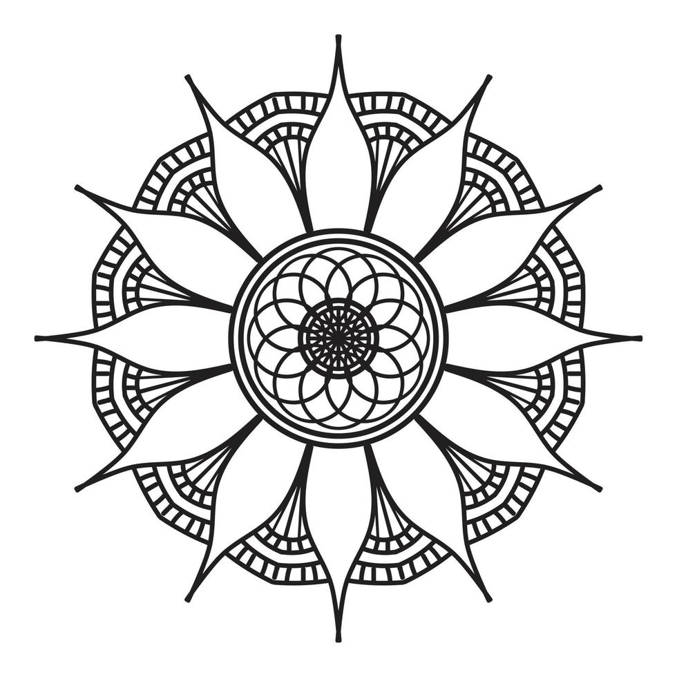Black mandala, luxury ornamental mandala design background,mandala design,Mandala pattern Coloring book Art wallpaper design, tile pattern, greeting card,Black and White mandala vector
