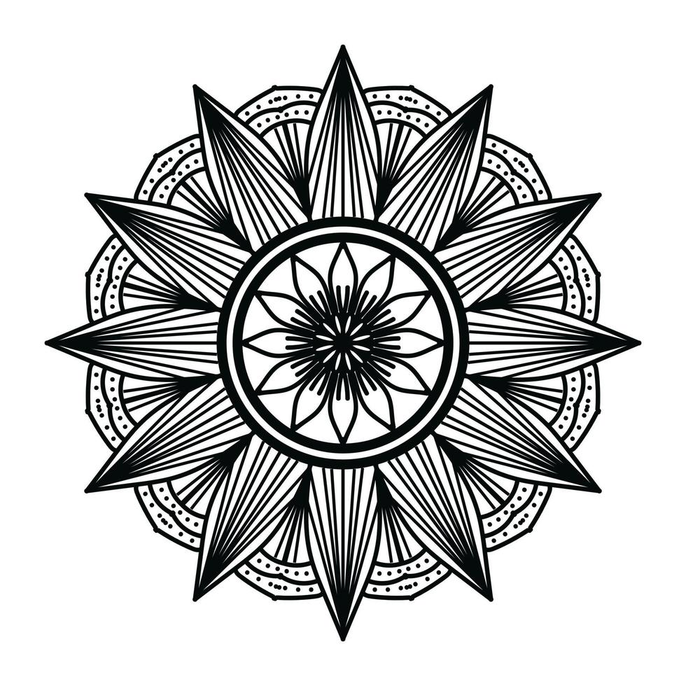 Black mandala, luxury ornamental mandala design background,mandala design,Mandala pattern Coloring book Art wallpaper design, tile pattern, greeting card,Black and White mandala vector