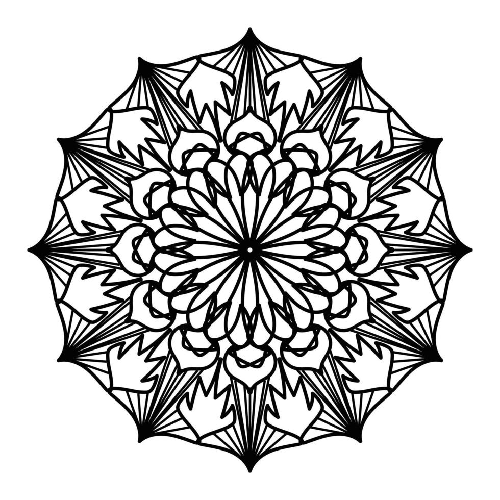 Black mandala, luxury ornamental mandala design background,mandala design,Mandala pattern Coloring book Art wallpaper design, tile pattern, greeting card,Black and White mandala vector