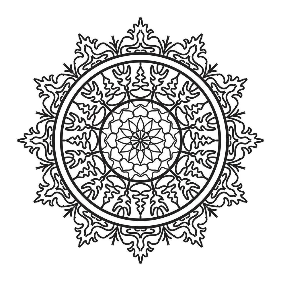 Black mandala, luxury ornamental mandala design background,mandala design,Mandala pattern Coloring book Art wallpaper design, tile pattern, greeting card,Black and White mandala vector