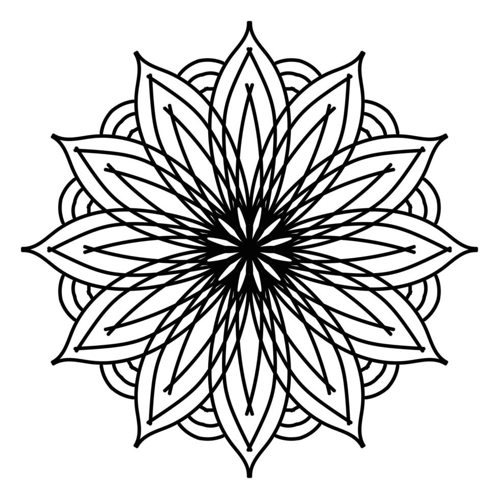 Black mandala, luxury ornamental mandala design background,mandala design,Mandala pattern Coloring book Art wallpaper design, tile pattern, greeting card,Black and White mandala vector