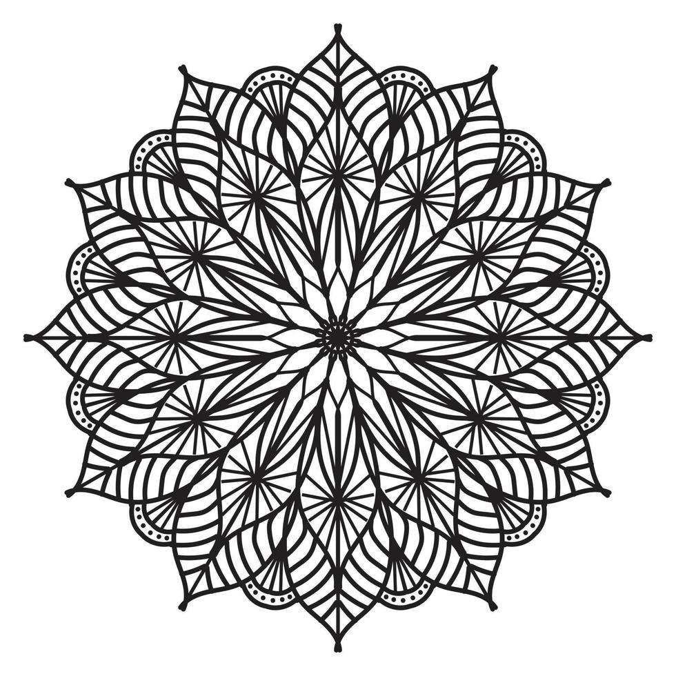 Black mandala, luxury ornamental mandala design background,mandala design,Mandala pattern Coloring book Art wallpaper design, tile pattern, greeting card,Black and White mandala vector
