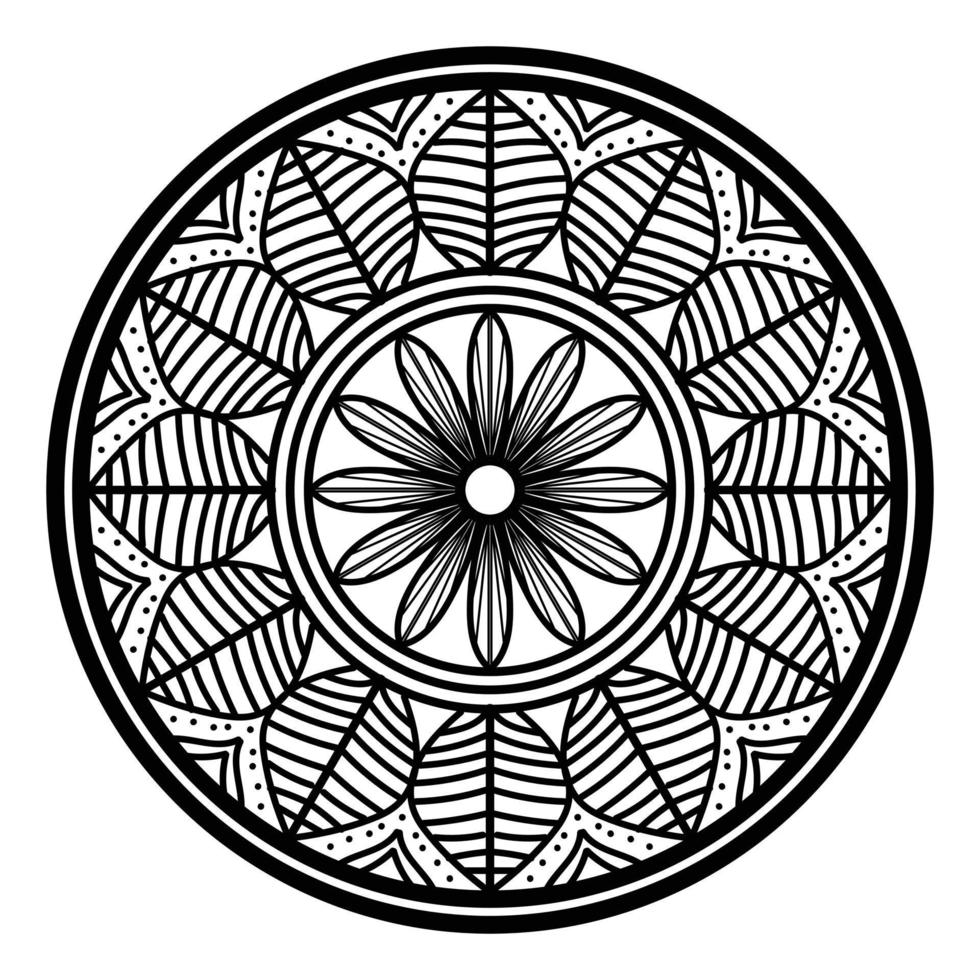 Black mandala, luxury ornamental mandala design background,mandala design,Mandala pattern Coloring book Art wallpaper design, tile pattern, greeting card,Black and White mandala vector
