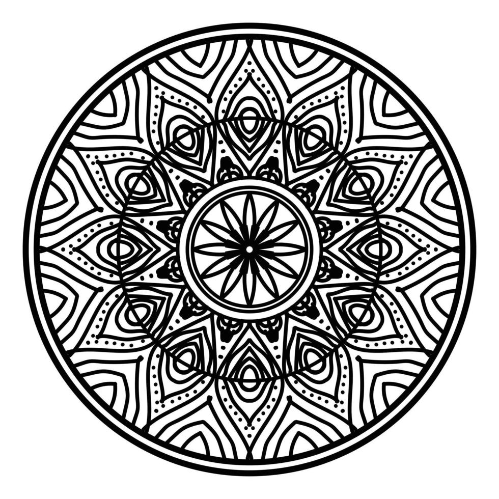 Black mandala, luxury ornamental mandala design background,mandala design,Mandala pattern Coloring book Art wallpaper design, tile pattern, greeting card,Black and White mandala vector
