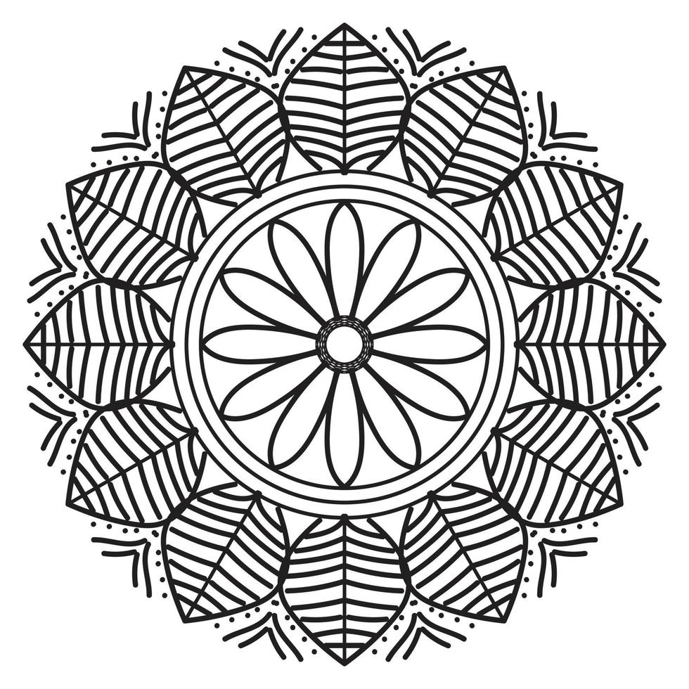 Black mandala, luxury ornamental mandala design background,mandala design,Mandala pattern Coloring book Art wallpaper design, tile pattern, greeting card,Black and White mandala vector