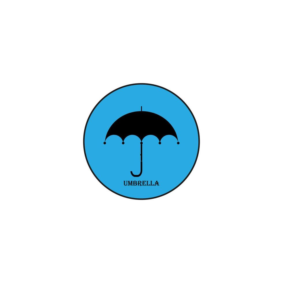 paraguas icono imagen símbolo ilustración vector diseño lluvia