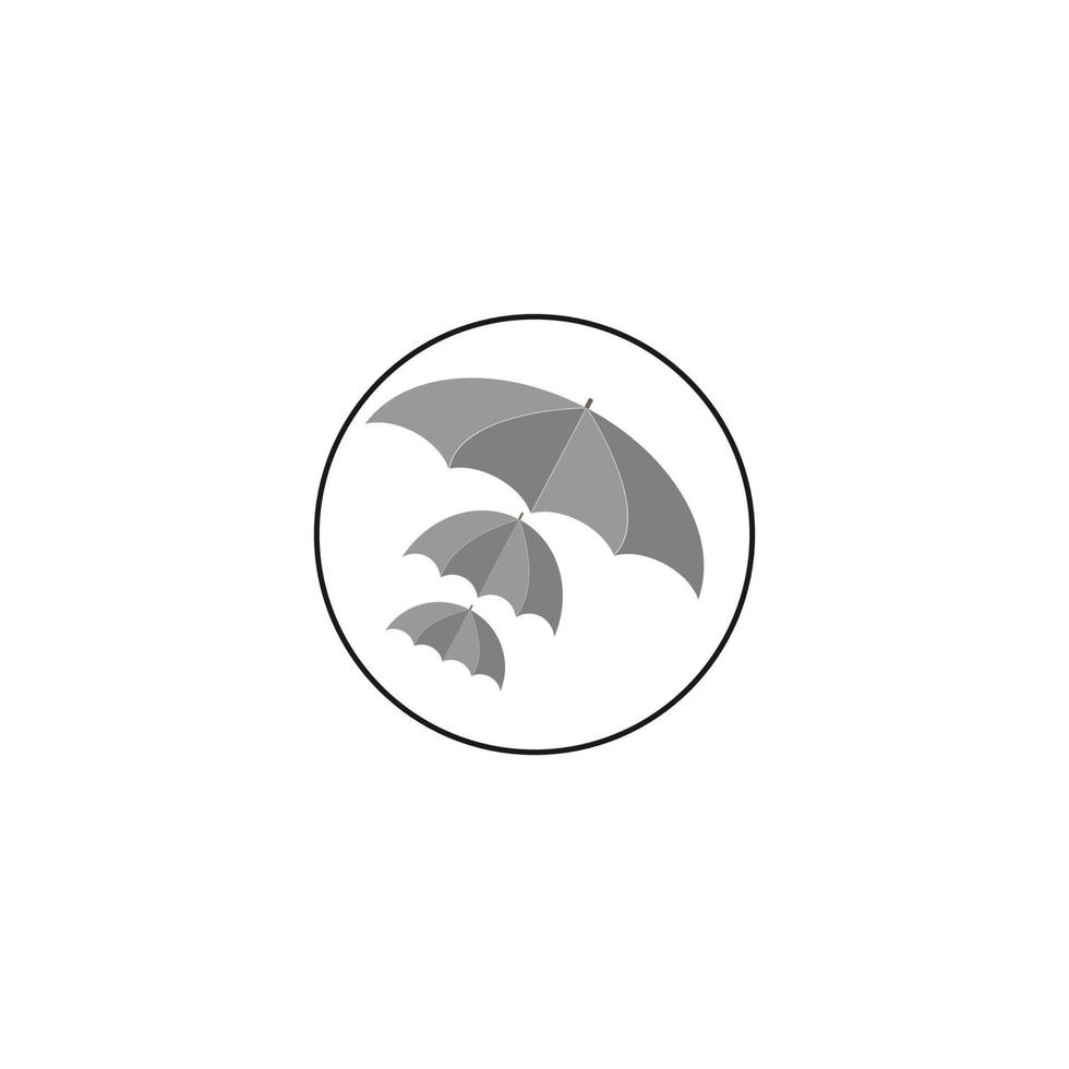 umbrella icon image symbol illustration vector design rain