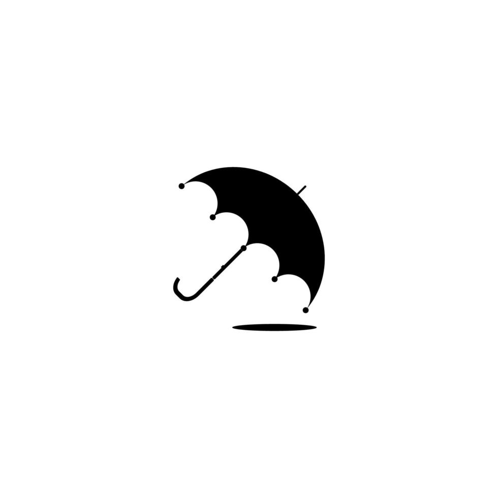 paraguas icono imagen símbolo ilustración vector diseño lluvia