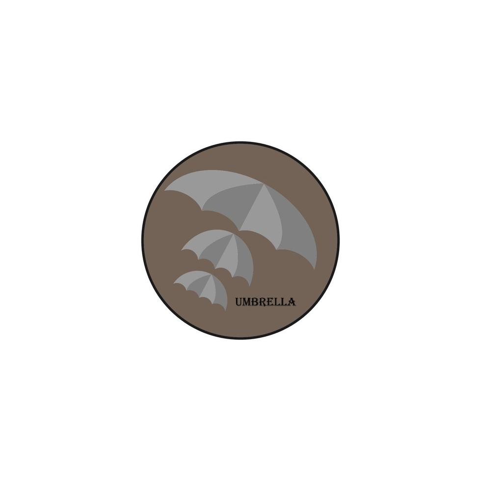 umbrella icon image symbol illustration vector design rain