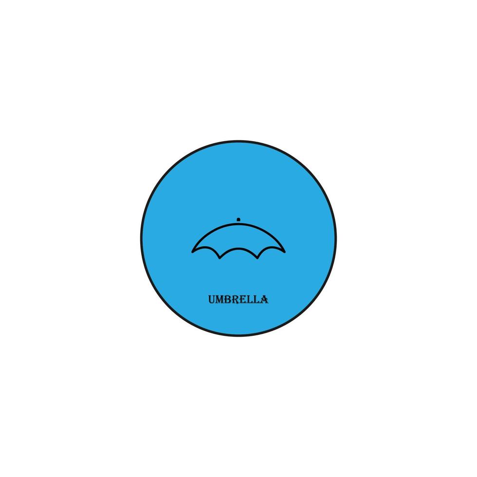 umbrella icon image symbol illustration vector design rain