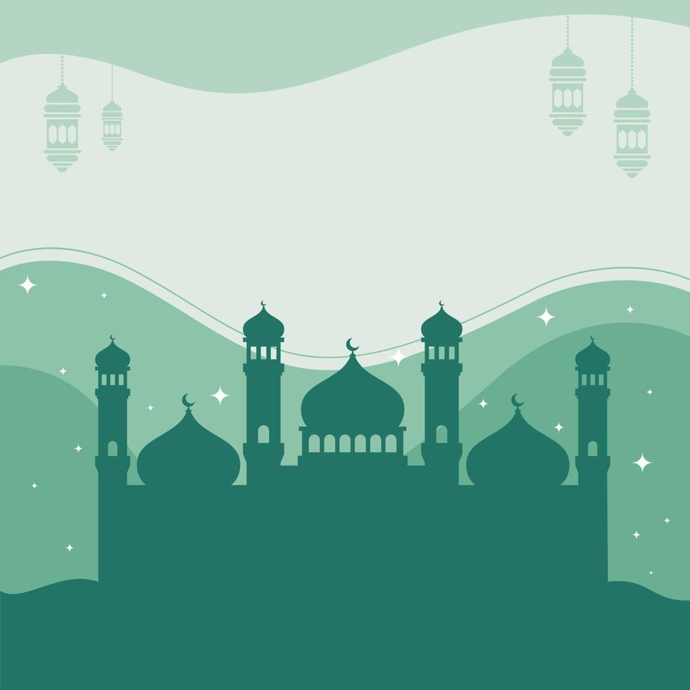 Mosque Background vector Illustration