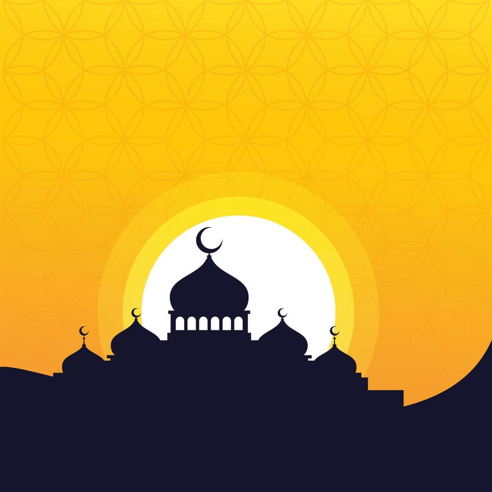 Mosque Background vector Illustration