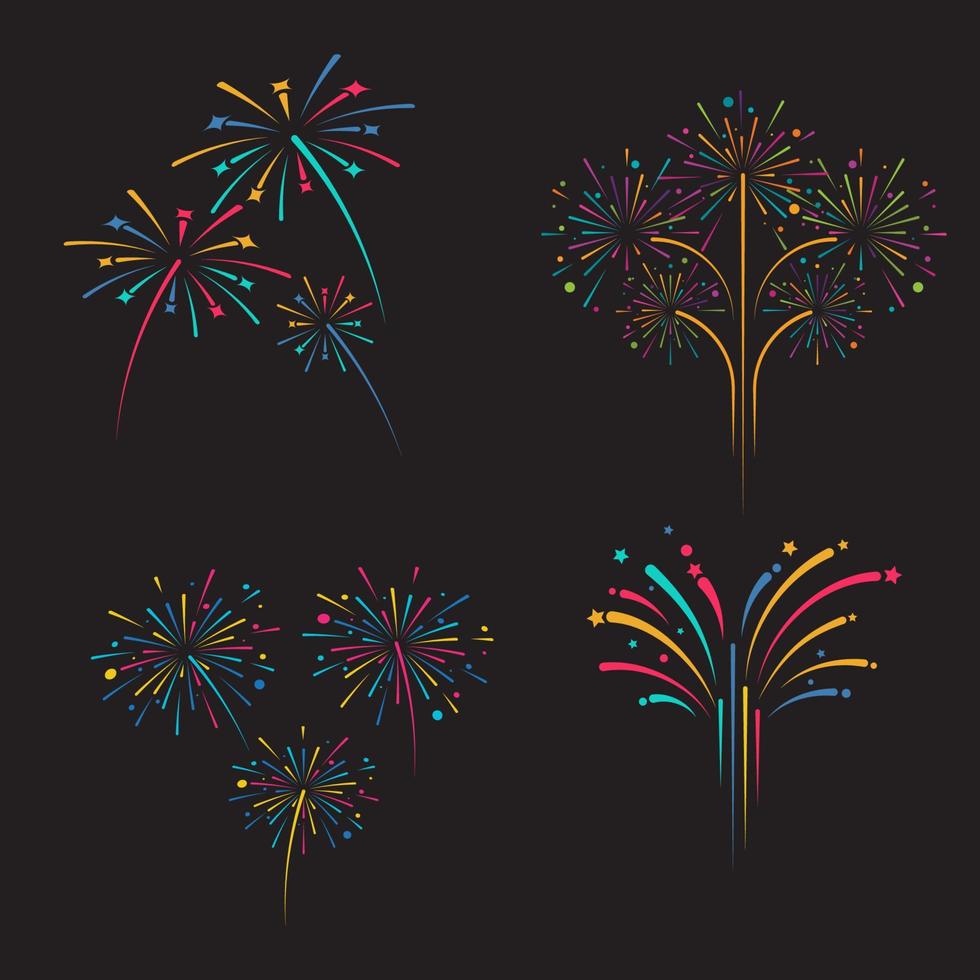Firework vector icon illustration