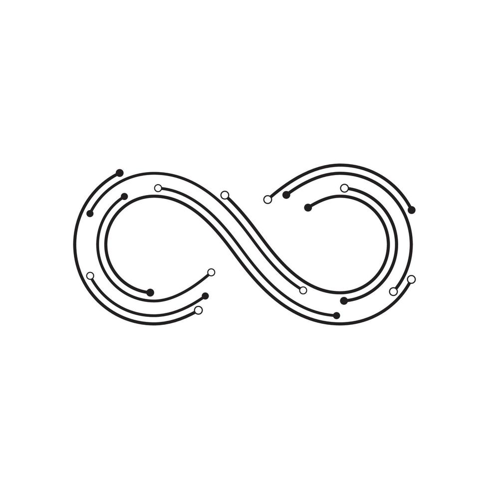 plantilla de logotipo infinito vector
