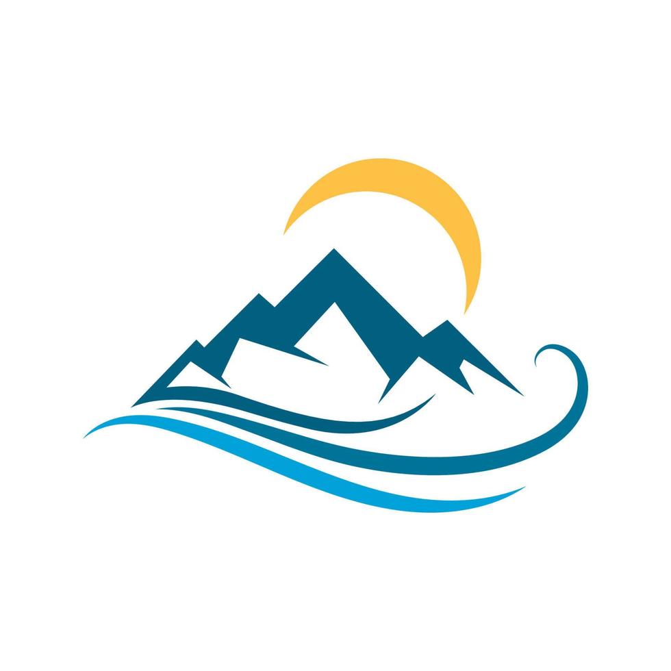 Mountain icon Logo vector