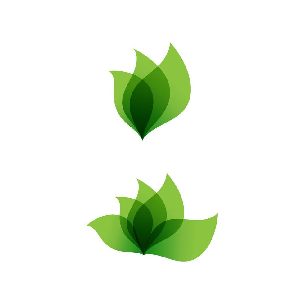 Green Tree leaf ecology nature element vector