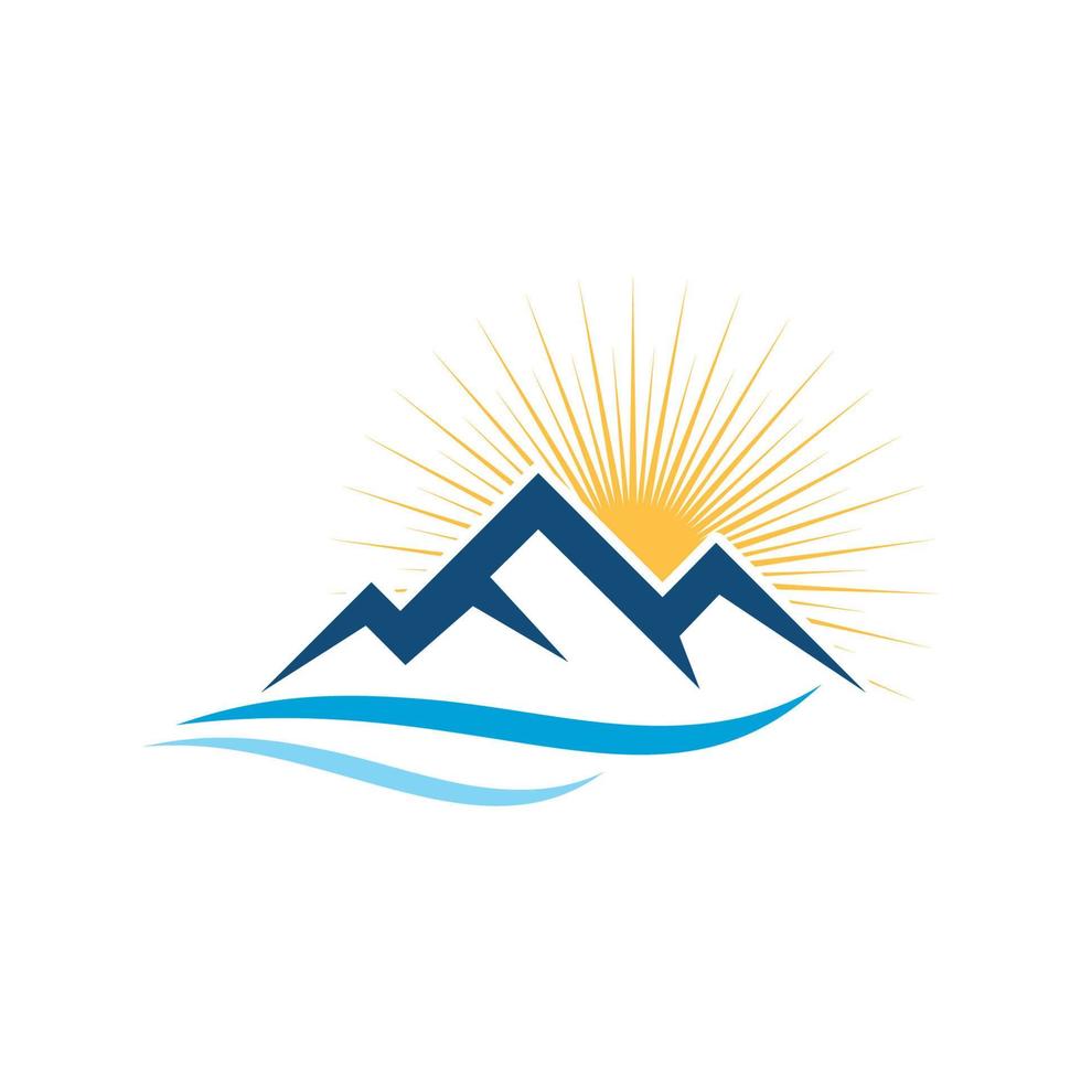 Mountain icon Logo vector