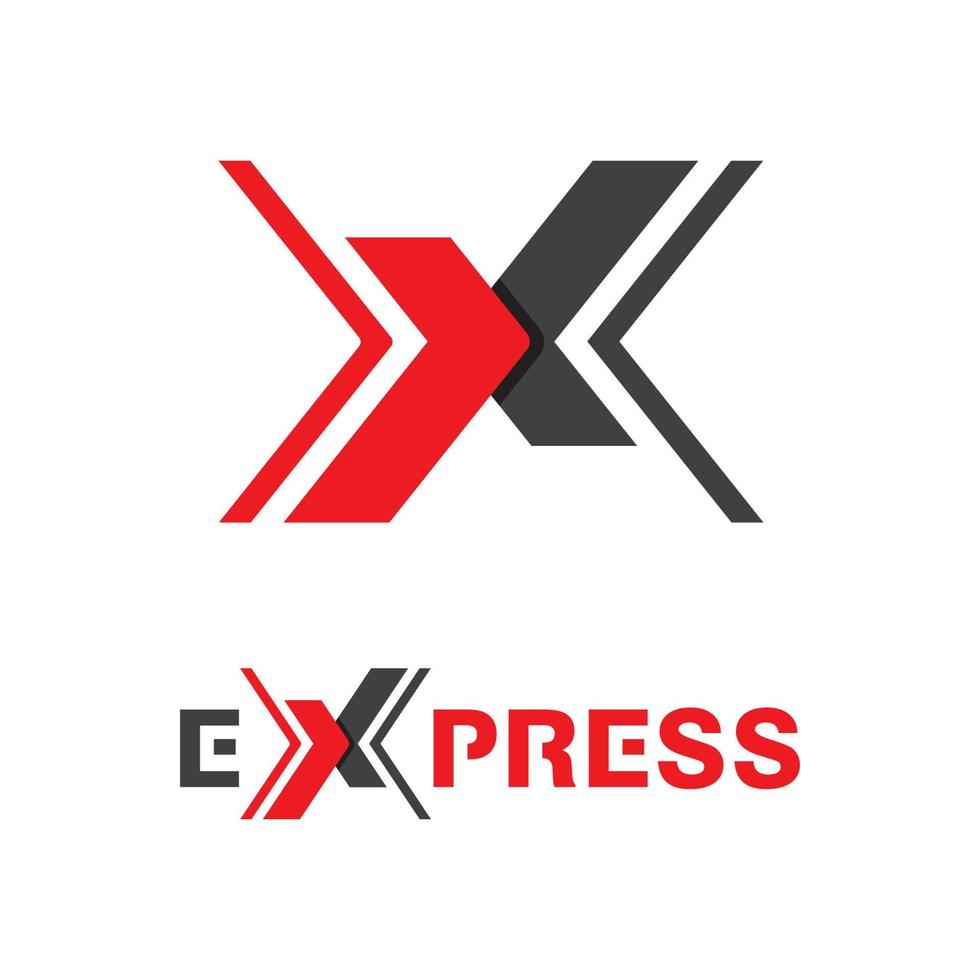 express logo vector icono diseño ilustración plantilla