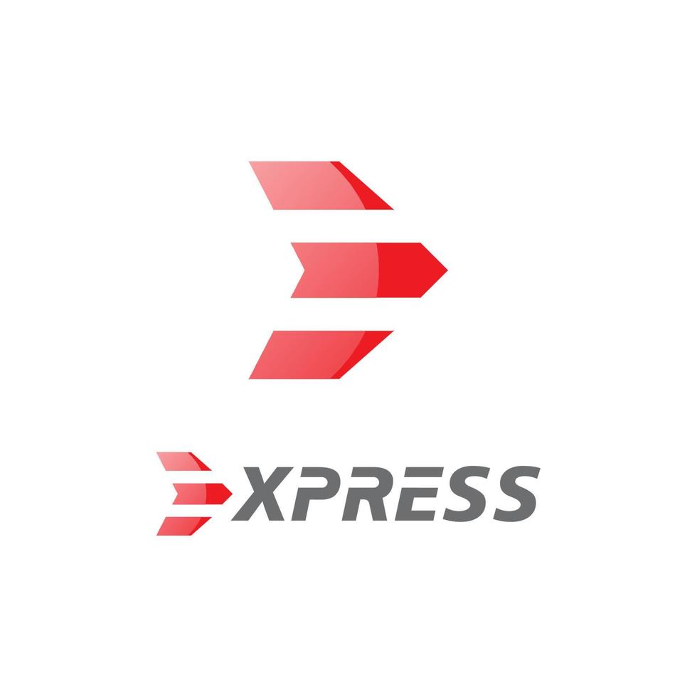 express logo vector icono diseño ilustración plantilla