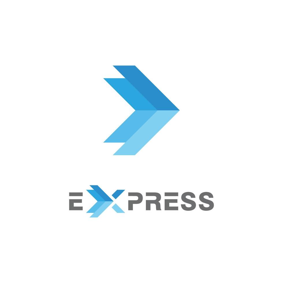 express logo Vector icon design illustration Template