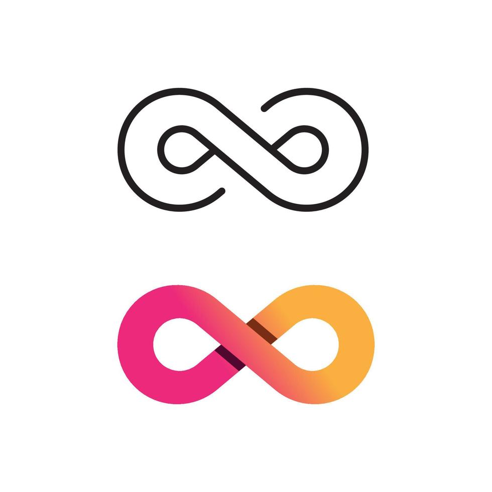 infinity logo template vector