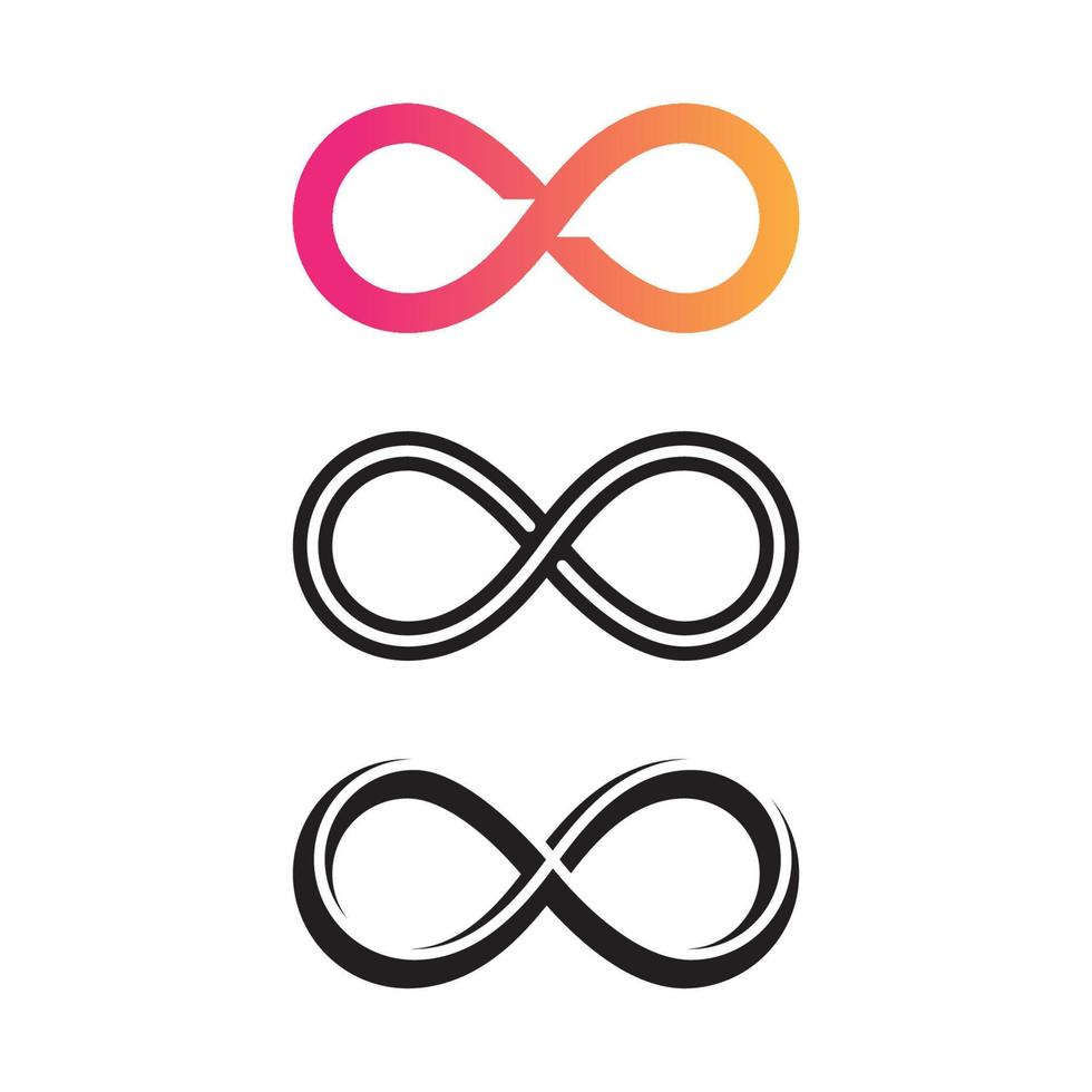 infinity logo template vector