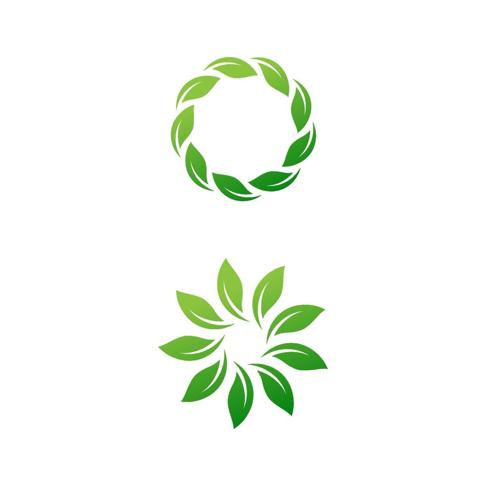 Green Tree leaf ecology nature element vector