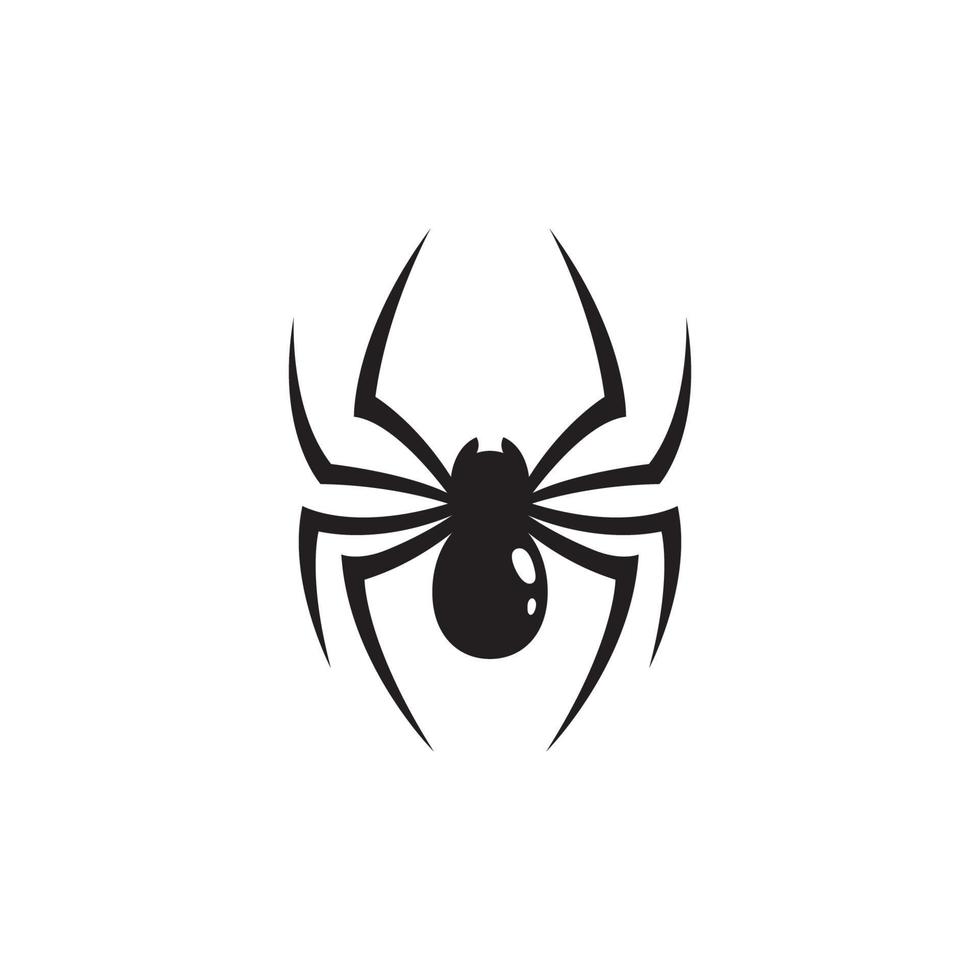 Diseño de ilustración de vector de diseño de icono de araña