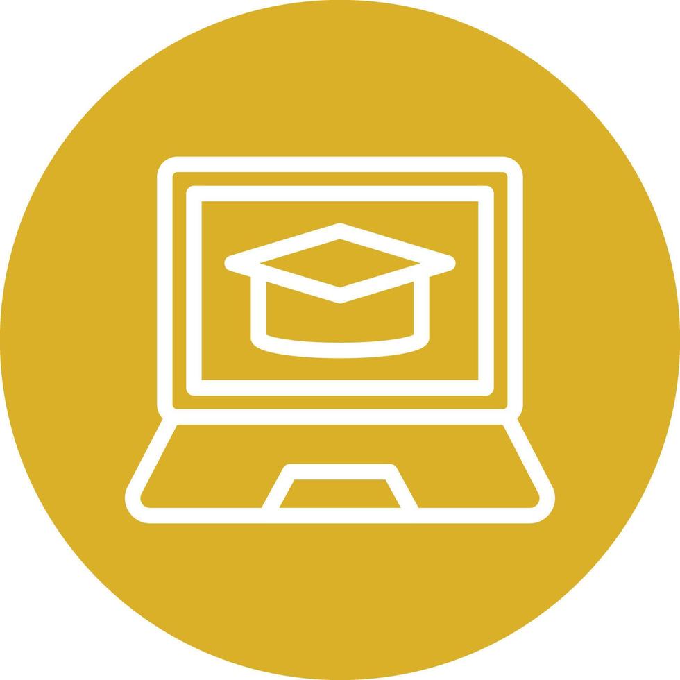 Online Learning Icon Style 12988825 Vector Art at Vecteezy