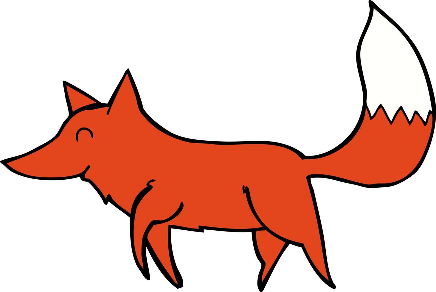 doodle character cartoon wolf vector