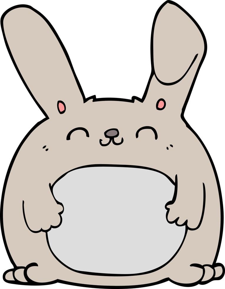 doodle character cartoon rabbit vector