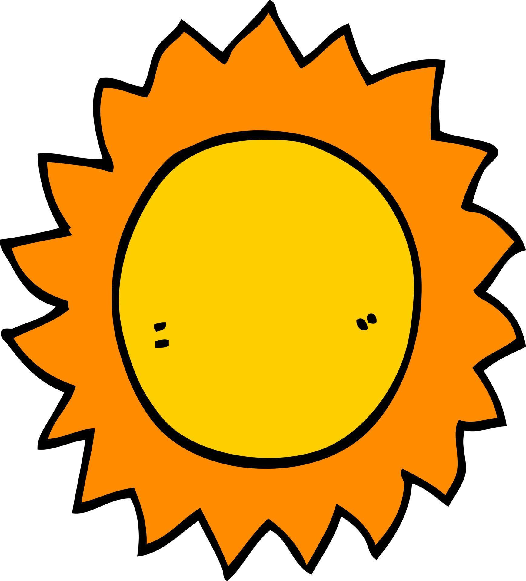 Doodle Cartoon Sun 12989536 Vector Art At Vecteezy