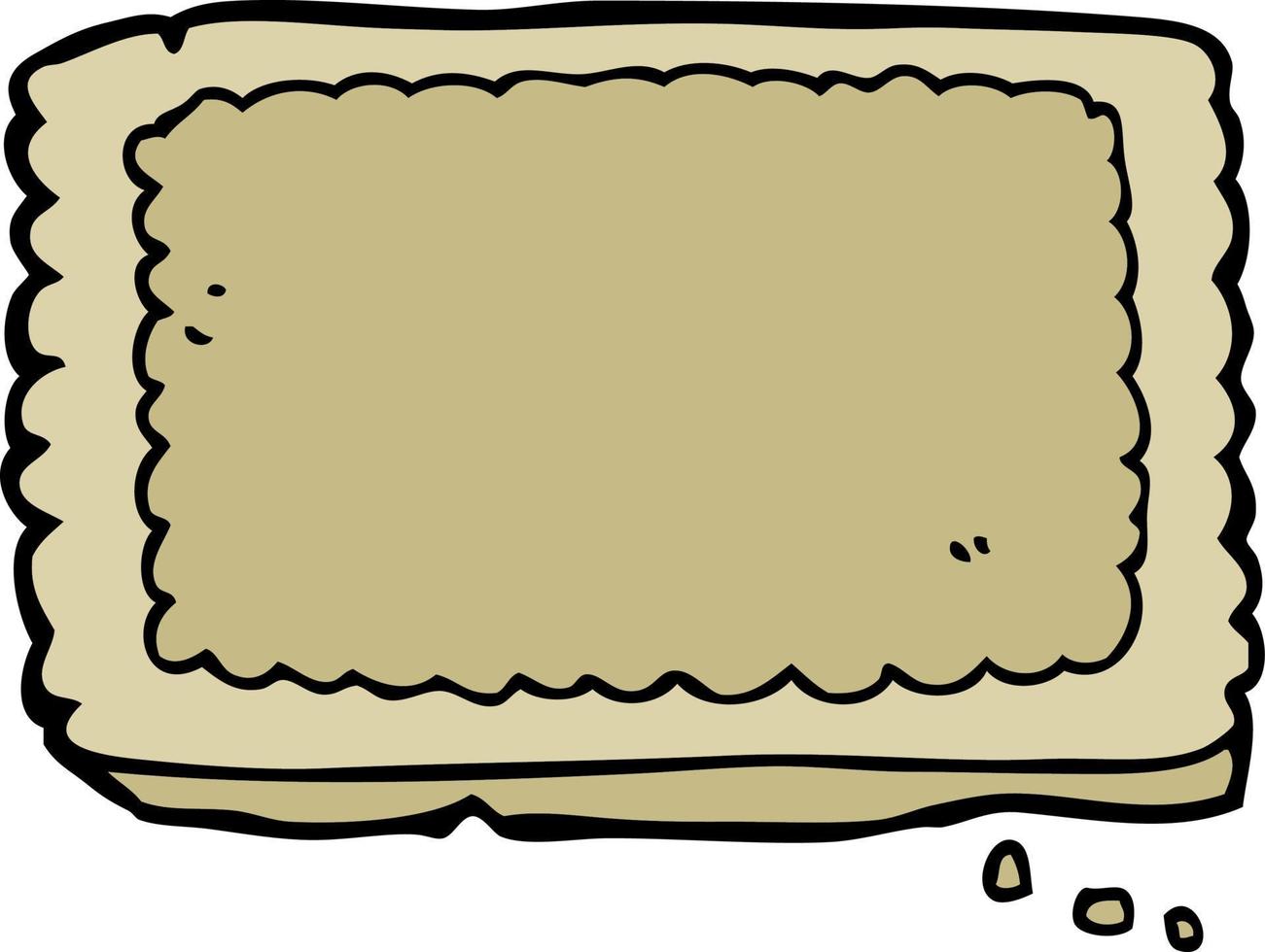doodle cartoon biscuit vector