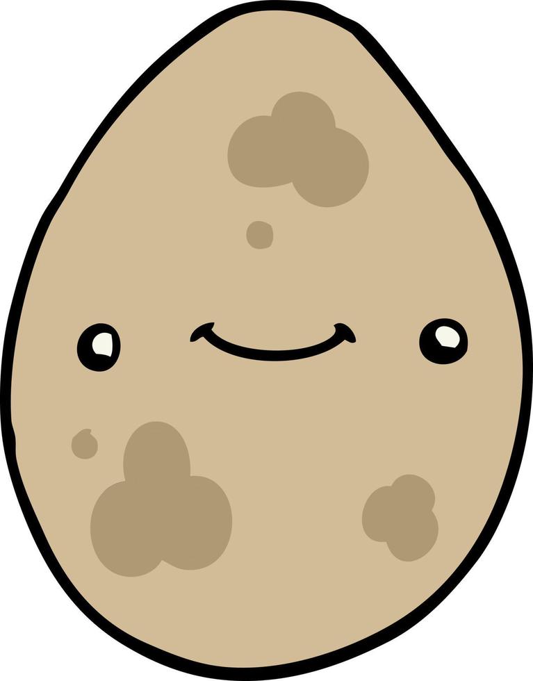 doodle character cartoon egg vector