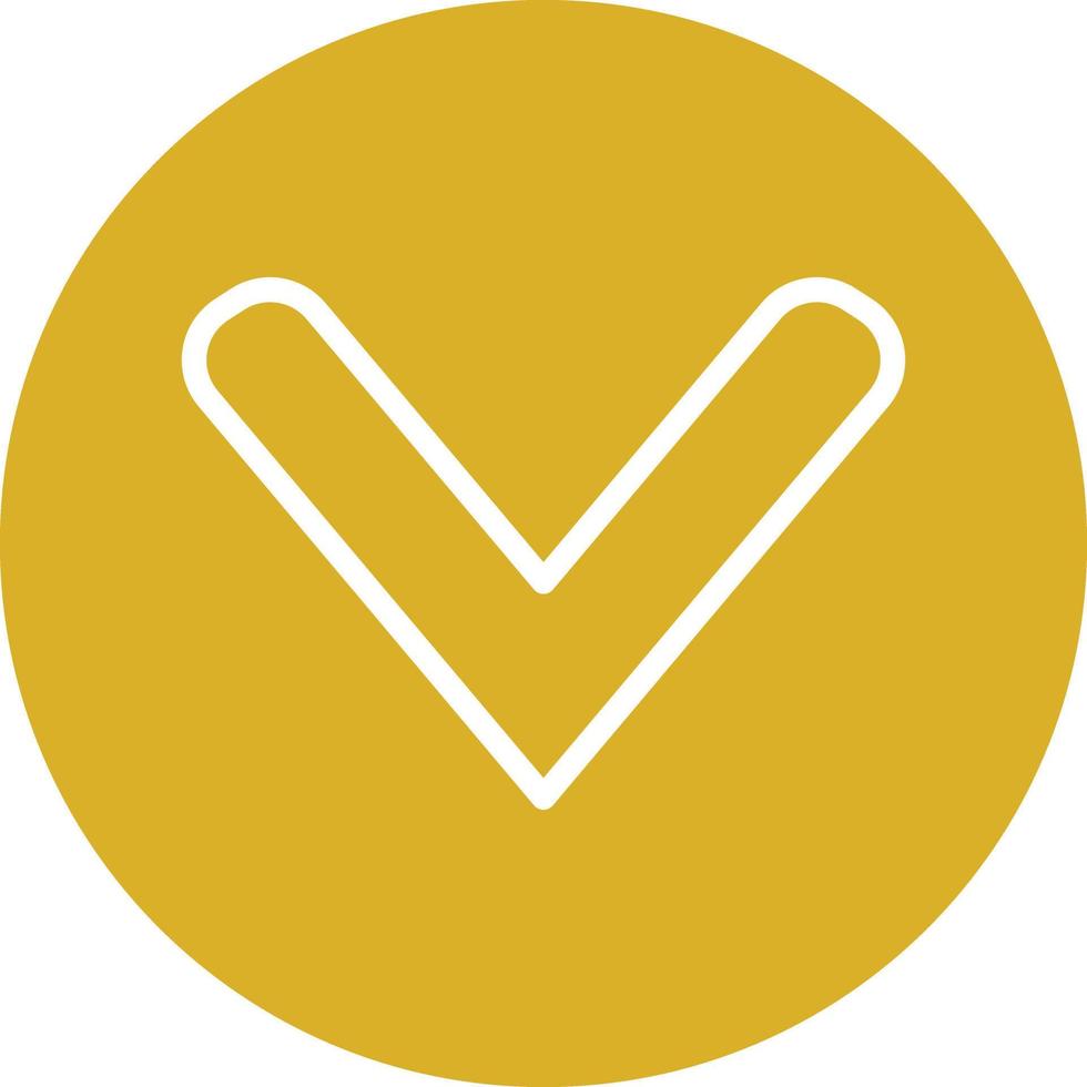 Down Chevron Icon Style vector