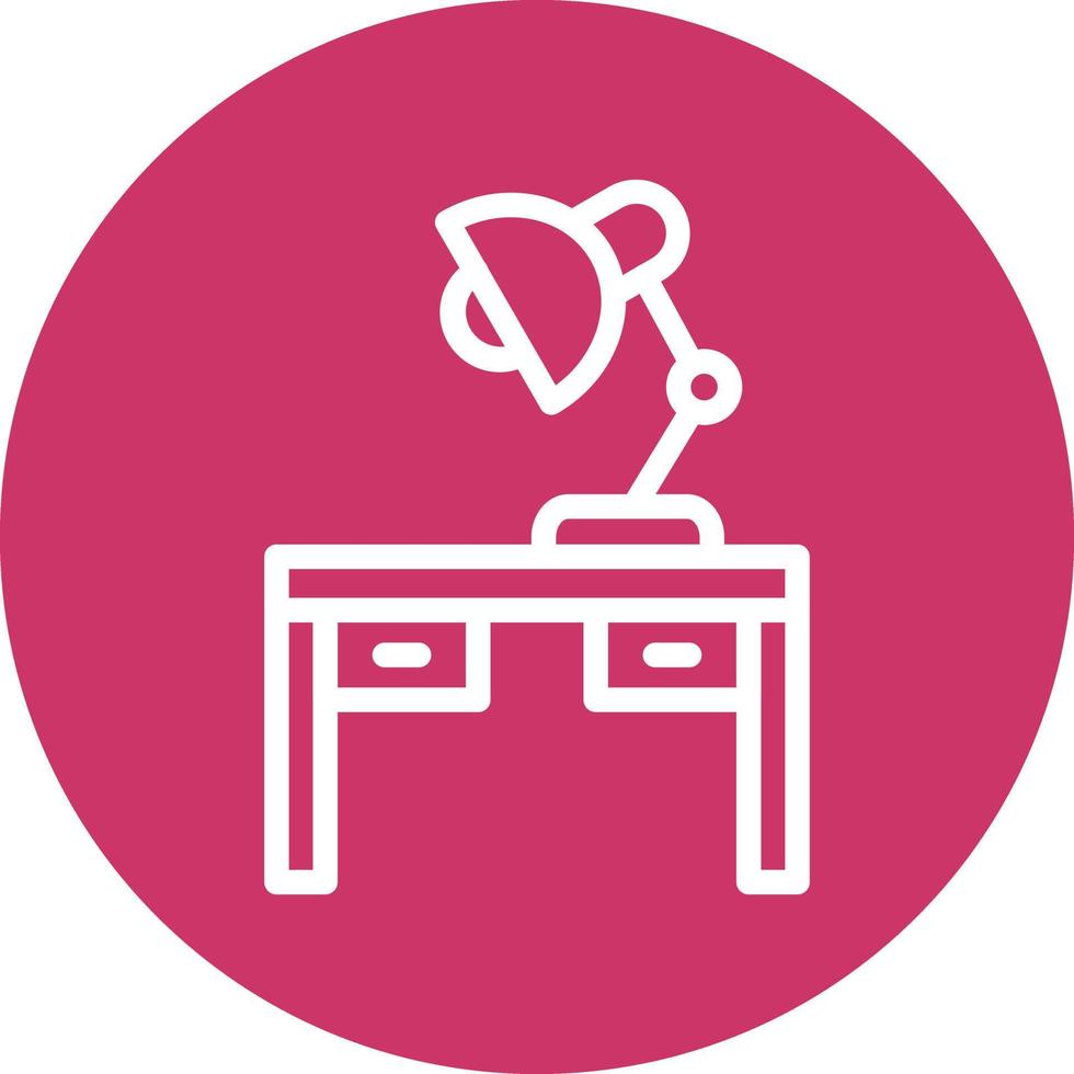 Table Lamp Icon Style vector